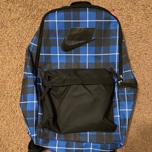 Nike Sportswear Heritage 2.0 Backpack Plaid Blue